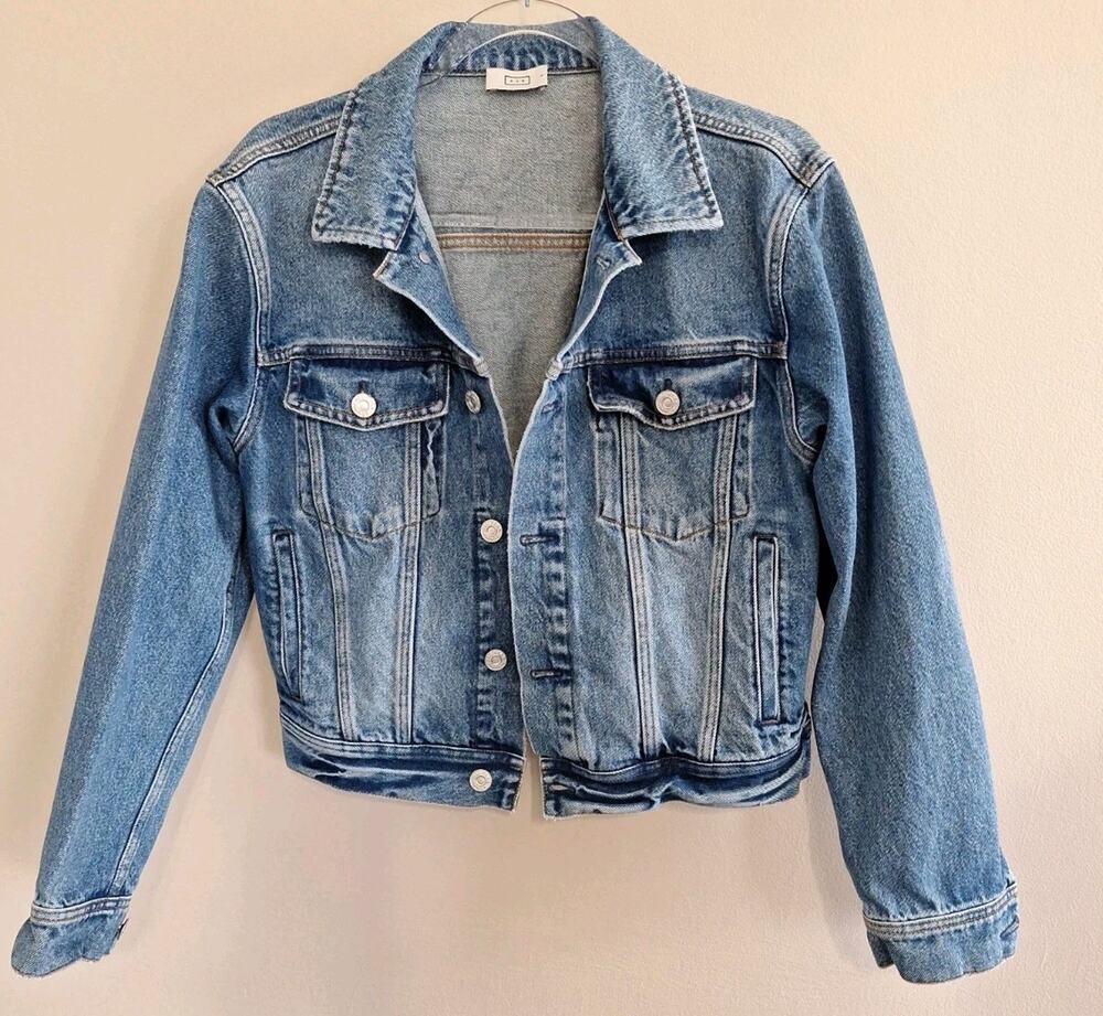 AYR The Ride or Fly Blue Denim Jacket in SIZE SMALL